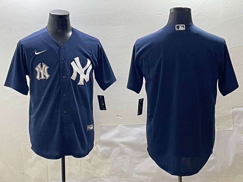Men New York Yankees Blank Black Game 2025 Nike MLB Jersey style 3->new york yankees->MLB Jersey